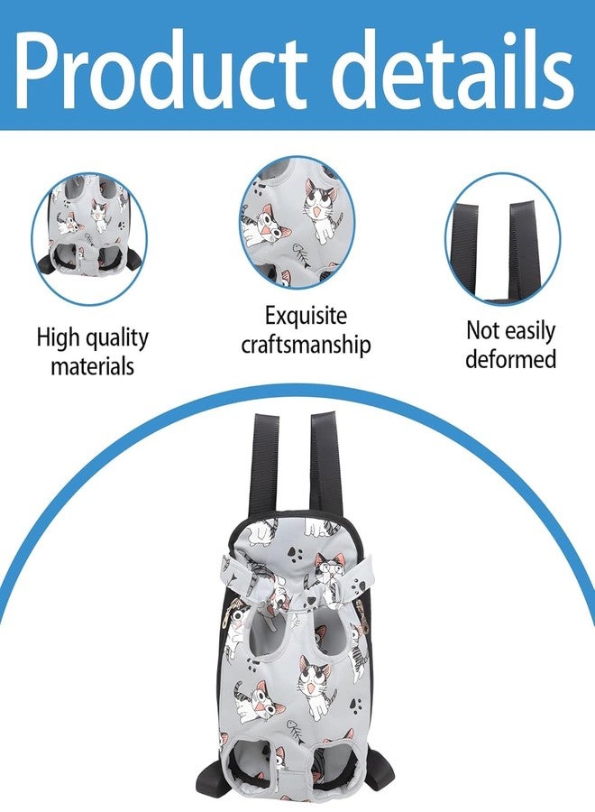 KittuPet Cat Carrier Backpack, Spacious and Comfortable Pet Travel Bag with Ventilation, Adjustable Straps for Hiking, Biking, and Daily Use, Lightweight and Durable Design, Gray - Image 3
